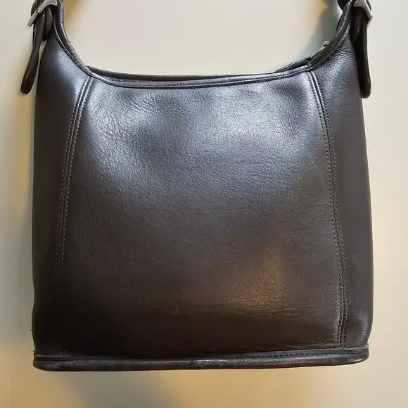 Vintage Coach Slim Duffle Sac Bag 9816 Leather Purse - Picture 6 of 13